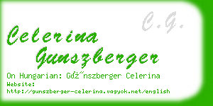celerina gunszberger business card